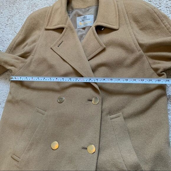 Vintage Aquascutum Double breasted wool and cashmere  camel coat - Picture 8 of 15